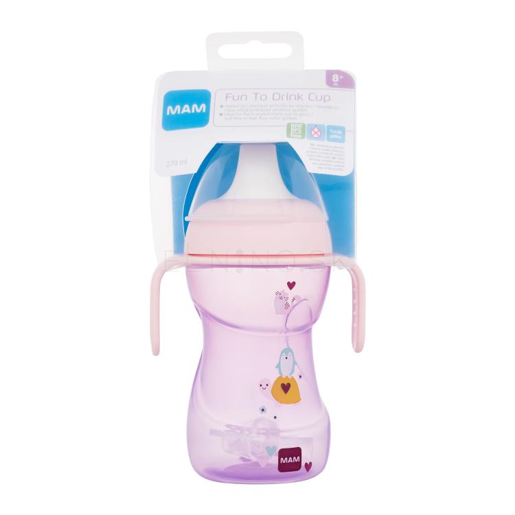 MAM Fun To Drink Cup 8m+ Blush Šálka pre deti 270 ml