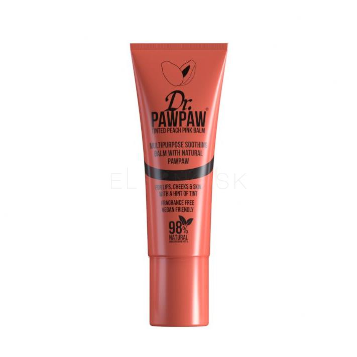 Dr. PAWPAW Balm Tinted Peach Pink Balzam na pery pre ženy 10 ml