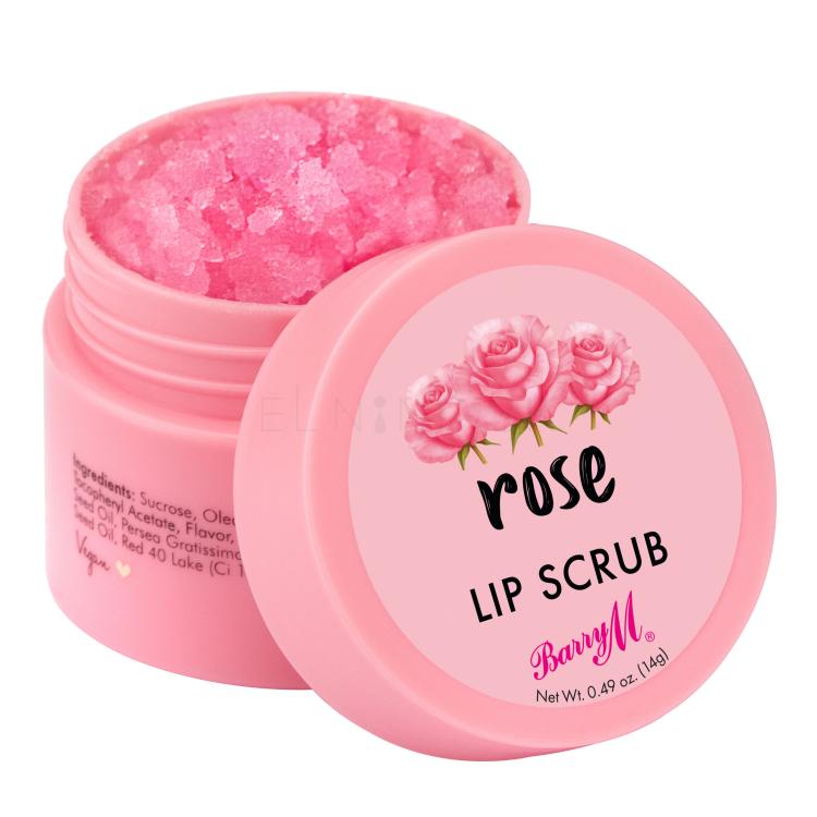 Barry M Lip Scrub Rose Peeling pre ženy 14 g