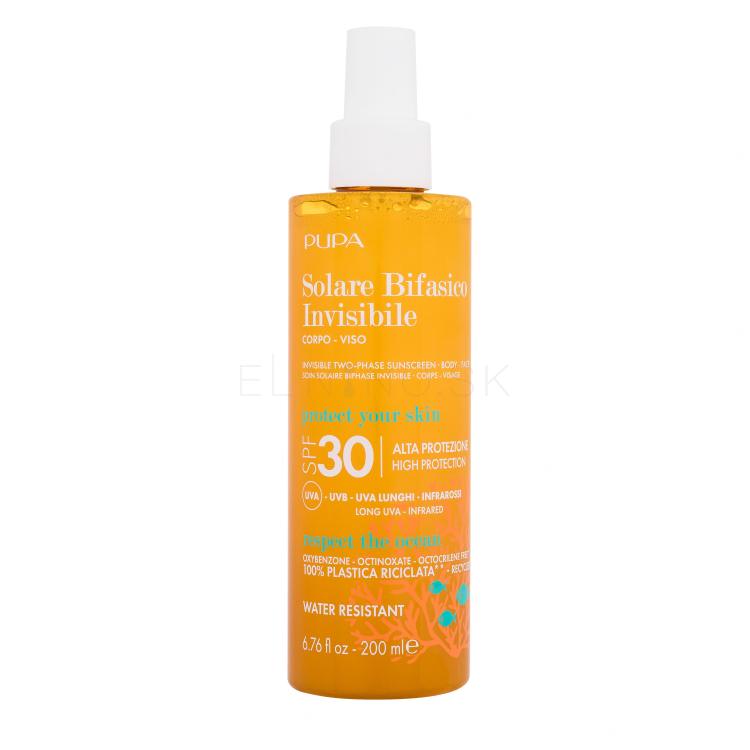 Pupa Invisible Sunscreen Two-Phase SPF30 Opaľovací prípravok na telo 200 ml