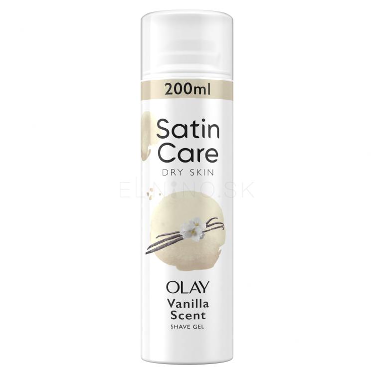 Gillette Satin Care Olay Vanilla Dream Shave Gel Gél na holenie pre ženy 200 ml