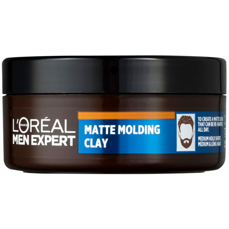 L&#039;Oréal Paris Men Expert Barber Club Messy Hair Molding Clay Krém na vlasy pre mužov 75 ml