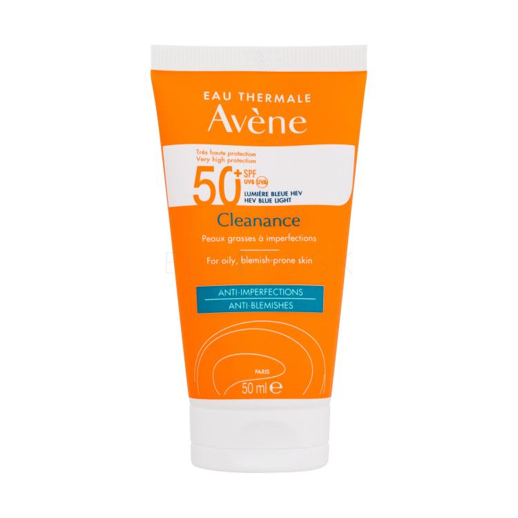 Avene Cleanance Anti-Blemishes SPF50+ Opaľovací prípravok na tvár pre ženy 50 ml