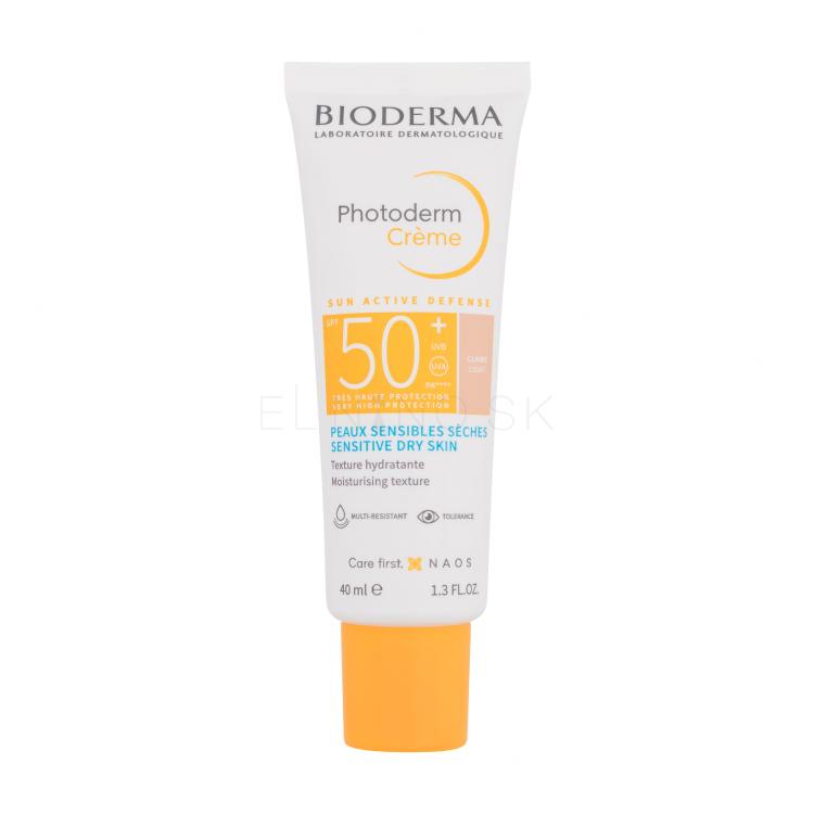 BIODERMA Photoderm Cream SPF50+ Opaľovací prípravok na tvár 40 ml Odtieň Light