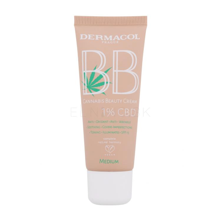 Dermacol BB Cream Cannabis Beauty Cream SPF15 BB krém pre ženy 30 ml Odtieň 2 Medium