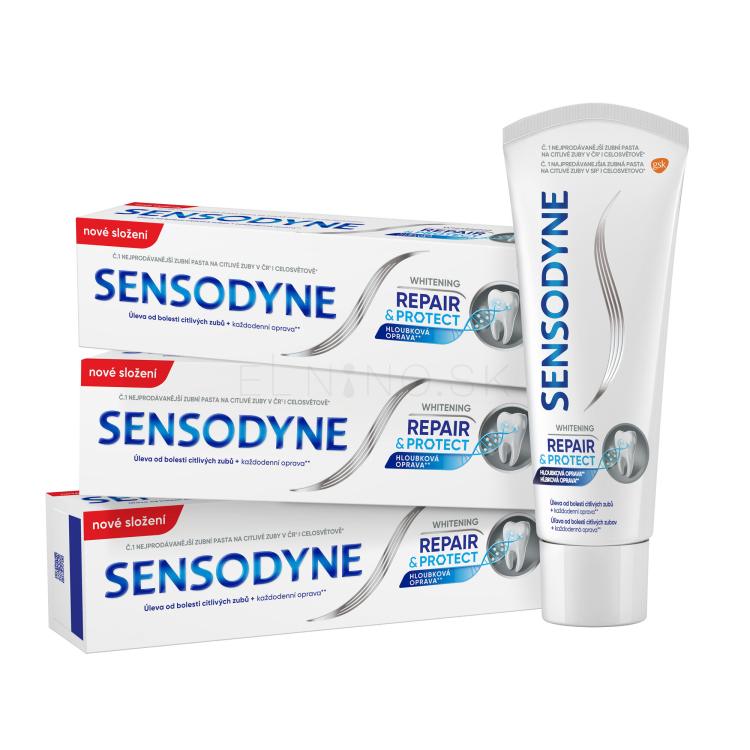 Sensodyne Repair &amp; Protect Whitening Trio Zubná pasta Set