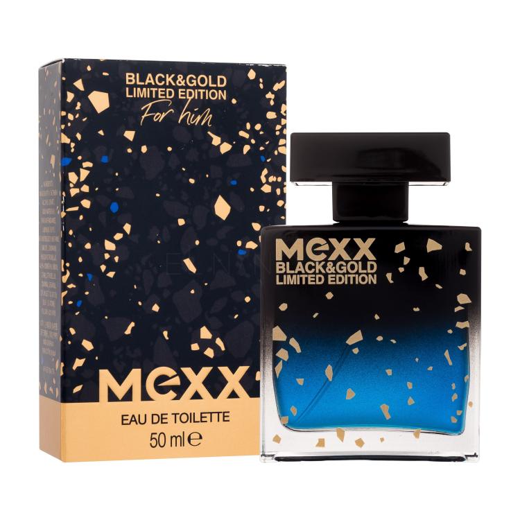 Mexx Black &amp; Gold Limited Edition Toaletná voda pre mužov 50 ml