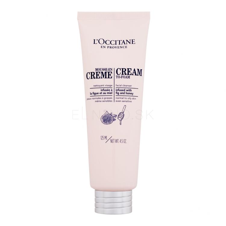 L&#039;Occitane Cream To-Foam Facial Cleanser Čistiaci krém pre ženy 125 ml