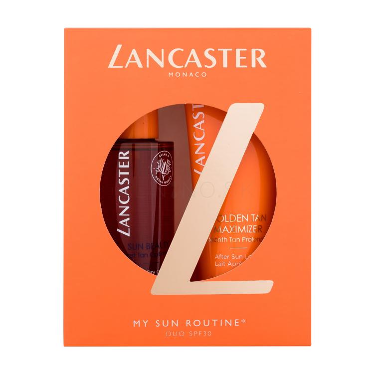 Lancaster Sun Beauty My Sun Routine Darčeková kazeta olej na opaľovanie Sun Beauty Satin Dry Oil SPF30 150 ml + mlieko po opaľovaní Golden Tan Maximizer After Sun Lotion 125 ml