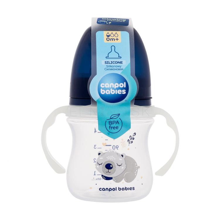 Canpol babies Sleepy Koala Easy Start Anti-Colic Bottle Blue 0m+ Dojčenská fľaša pre deti 120 ml