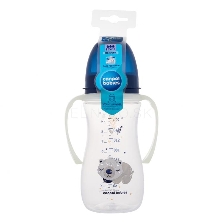 Canpol babies Sleepy Koala Easy Start Anti-Colic Bottle Blue 12m+ Dojčenská fľaša pre deti 300 ml