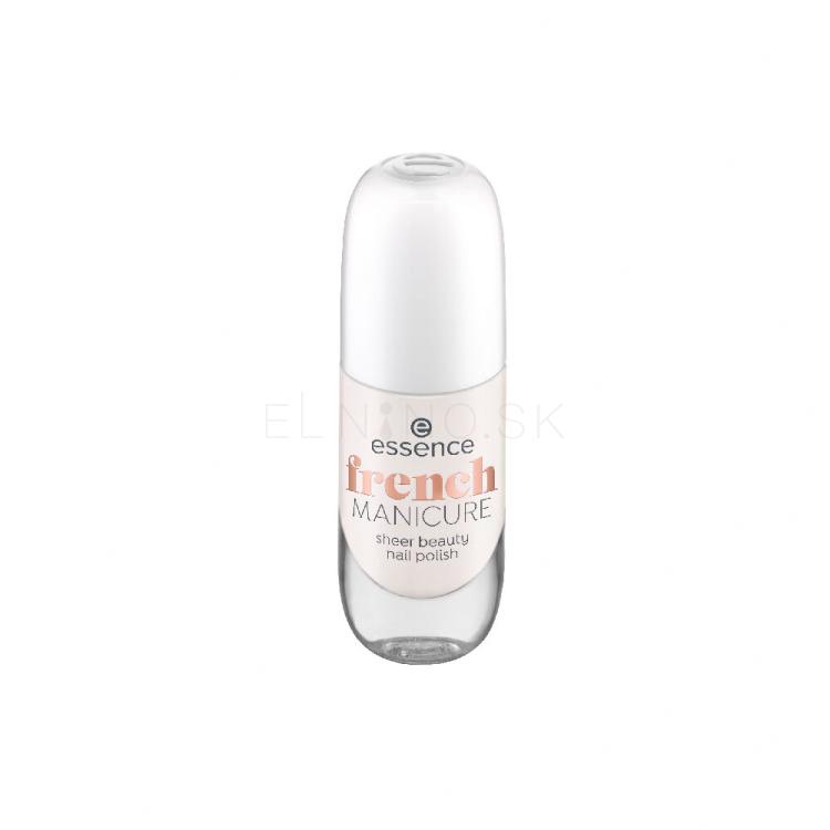 Essence French Manicure Sheer Beauty Nail Polish Lak na nechty pre ženy 8 ml Odtieň 02 Rosé On Ice