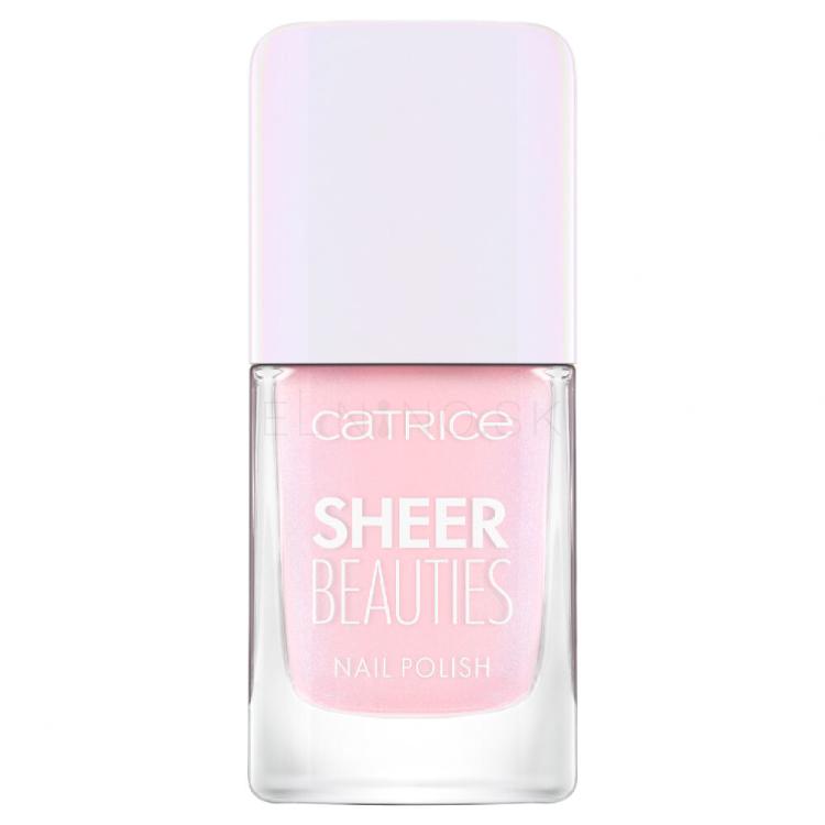 Catrice Sheer Beauties Nail Polish Lak na nechty pre ženy 10,5 ml Odtieň 040 Fluffy Cotton Candy