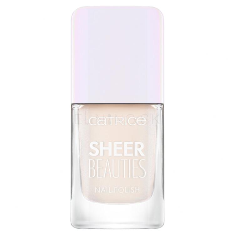 Catrice Sheer Beauties Nail Polish Lak na nechty pre ženy 10,5 ml Odtieň 010 Milky Not Guilty