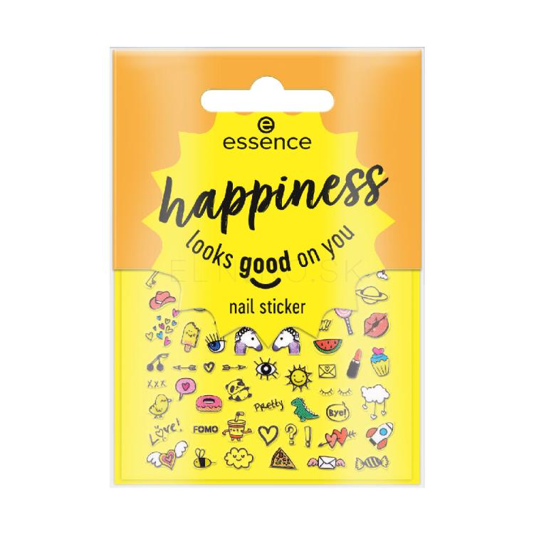 Essence Nail Stickers Happiness Looks Good On You Ozdoby na nechty pre ženy Set