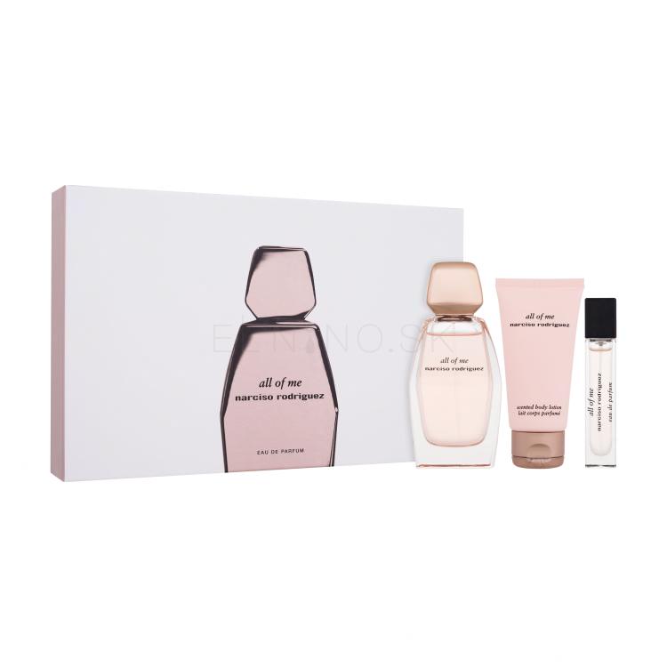 Narciso Rodriguez All Of Me Darčeková kazeta parfumovaná voda 90 ml + parfumovaná voda 10 ml + telové mlieko 50 ml