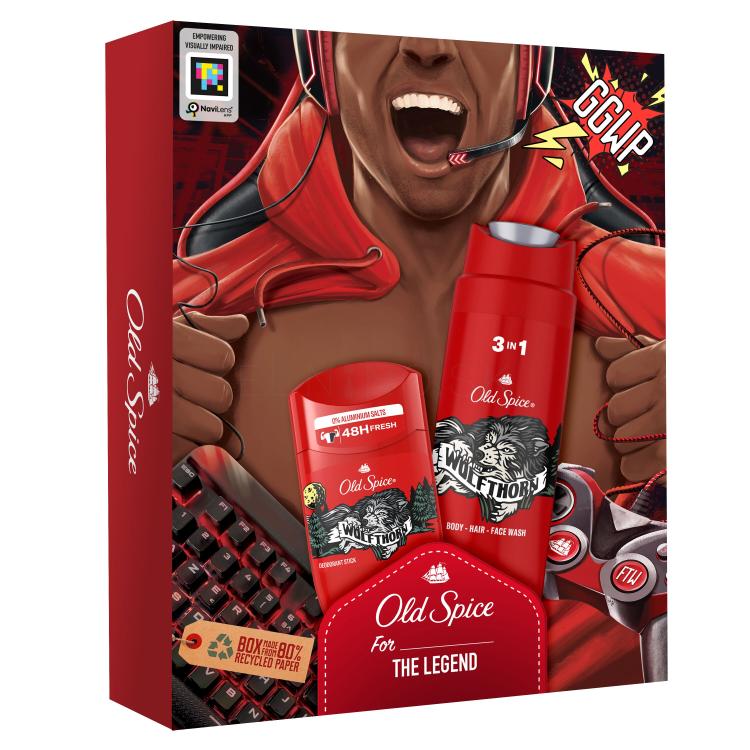 Old Spice Wolfthorn Darčeková kazeta deostick 50 ml + sprchovací gél 3v1 250 ml