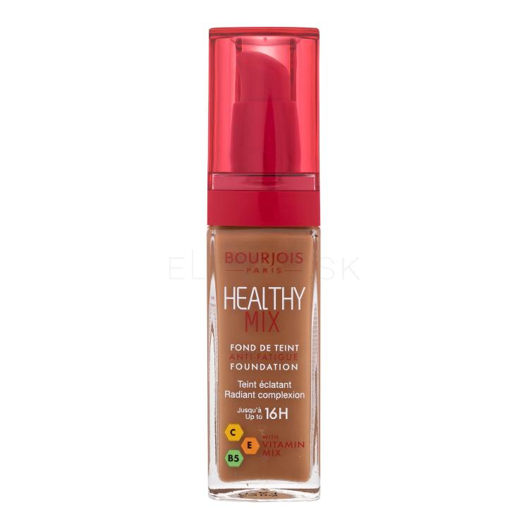 BOURJOIS Paris Healthy Mix Anti-Fatigue Foundation Make-up pre ženy 30 ml Odtieň 61 Golden Capuccino