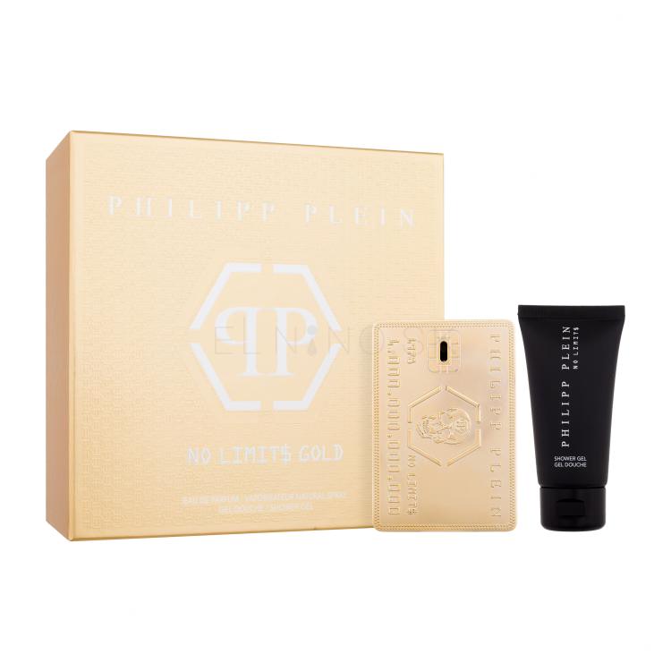 Philipp Plein No Limit$ Gold Darčeková kazeta parfumovaná voda 50 ml + sprchovací gél 50 ml