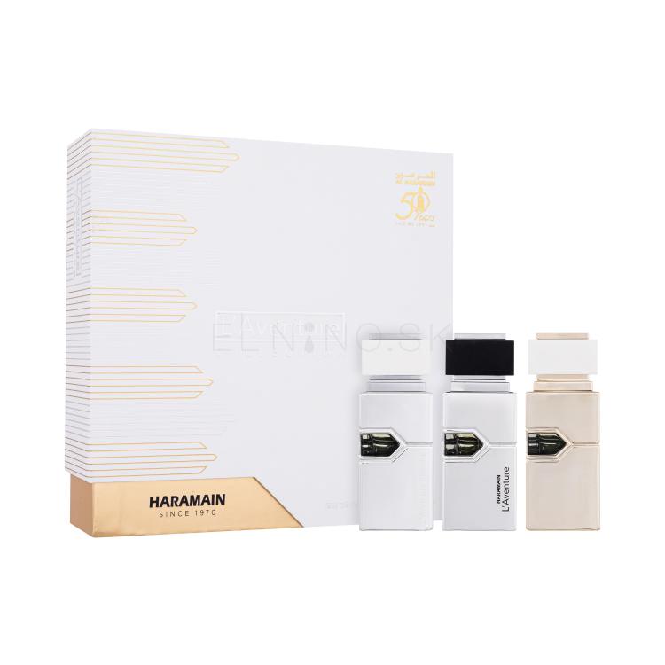 Al Haramain L&#039;Aventure Collection Darčeková kazeta parfumovaná voda L&#039;Aventure 30ml + parfumovaná voda L&#039;Aventure Blanche 30 ml + parfumovaná voda L&#039;Aventure Femme 30 ml