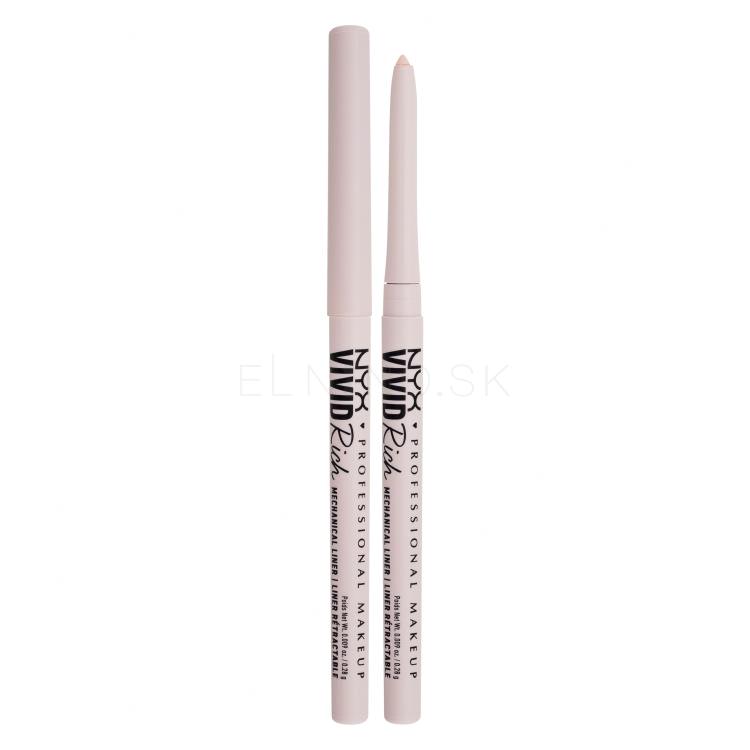 NYX Professional Makeup Vivid Rich Mechanical Liner Ceruzka na oči pre ženy 0,28 g Odtieň 02 Quartz Que