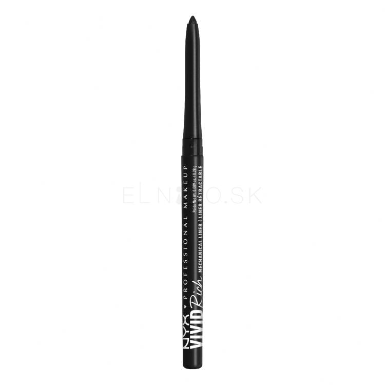 NYX Professional Makeup Vivid Rich Mechanical Liner Ceruzka na oči pre ženy 0,28 g Odtieň 16 Always Onyx