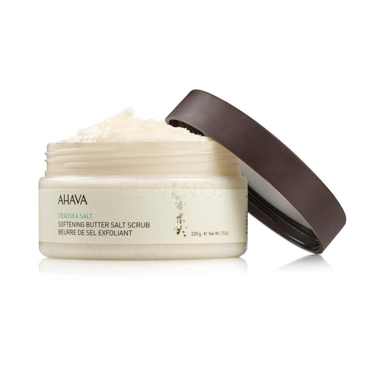 AHAVA Deadsea Salt Softening Butter Salt Scrub Telový peeling pre ženy 220 g