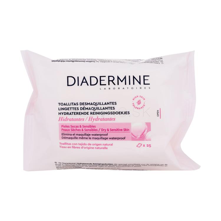 Diadermine Hydrating Cleansing Wipes Čistiace obrúsky pre ženy 25 ks