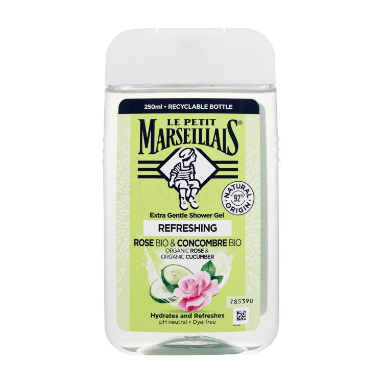 Le Petit Marseillais Extra Gentle Shower Gel Bio Rose &amp; Bio Cucumber Sprchovací gél 250 ml