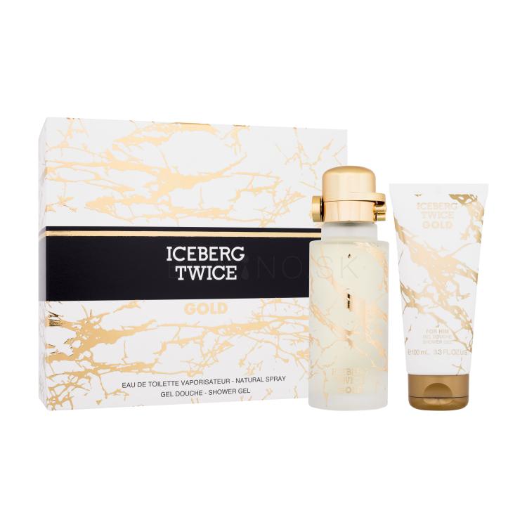 Iceberg Twice Gold Darčeková kazeta toaletná voda 125 ml + sprchovací gél 100 ml poškodená krabička