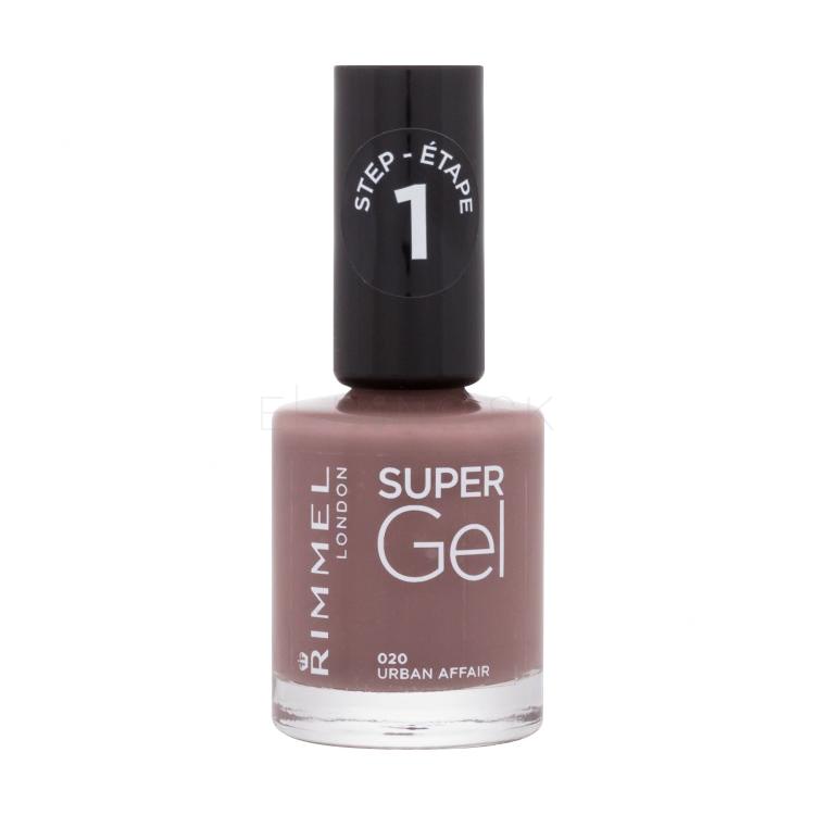 Rimmel London Super Gel STEP1 Lak na nechty pre ženy 12 ml Odtieň 020 Urban Affair poškodený flakón