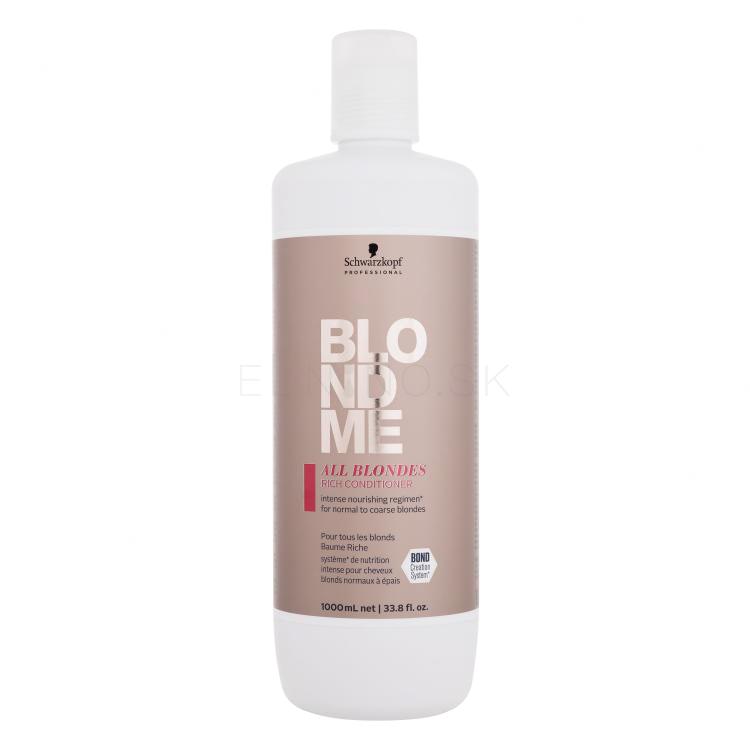 Schwarzkopf Professional Blond Me All Blondes Rich Kondicionér pre ženy 1000 ml