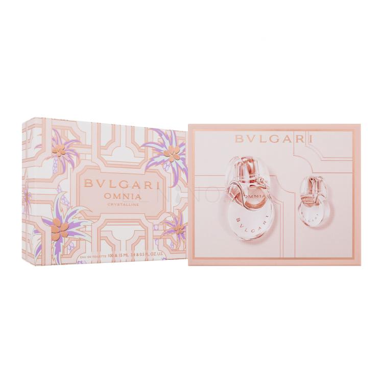 Bvlgari Omnia Crystalline Darčeková kazeta toaletná voda 100 ml + toaletná voda 15 ml