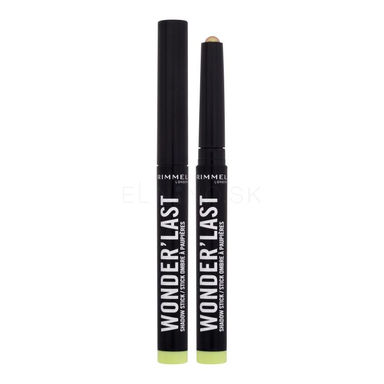 Rimmel London Wonder&#039;Last Shadow Stick Očný tieň pre ženy 1,64 g Odtieň 008 Galactic Green