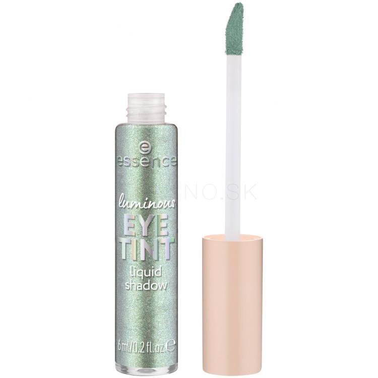 Essence Luminous Eye Tint Liquid Shadow Očný tieň pre ženy 6 ml Odtieň 06 Sparkly Jade