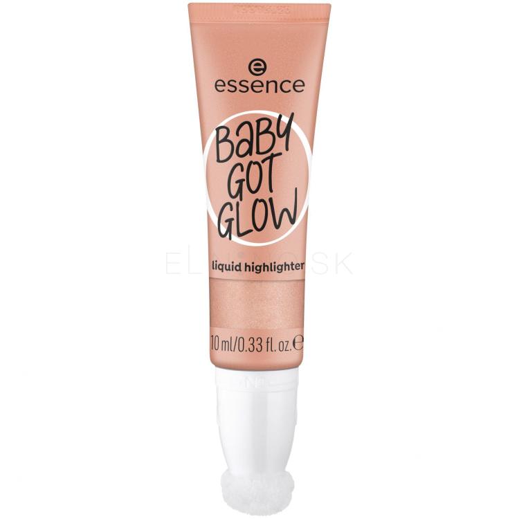 Essence Baby Got Glow Liquid Highlighter Rozjasňovač pre ženy 10 ml Odtieň 30 Breezy Bronze