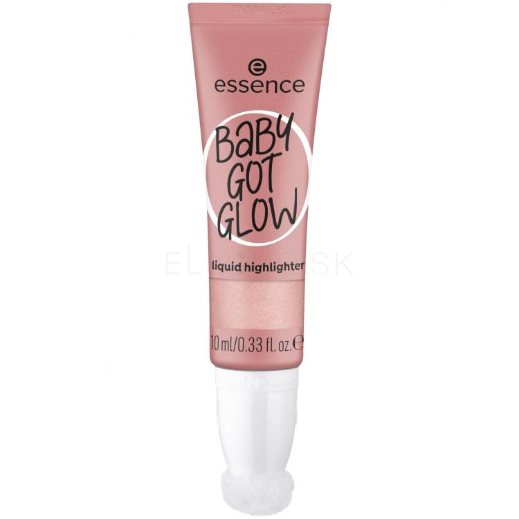 Essence Baby Got Glow Liquid Highlighter Rozjasňovač pre ženy 10 ml Odtieň 20 Rose And Shine