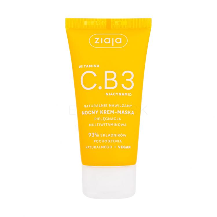 Ziaja Vitamin C.B3 Niacinamide Night Cream-Mask Nočný pleťový krém pre ženy 50 ml