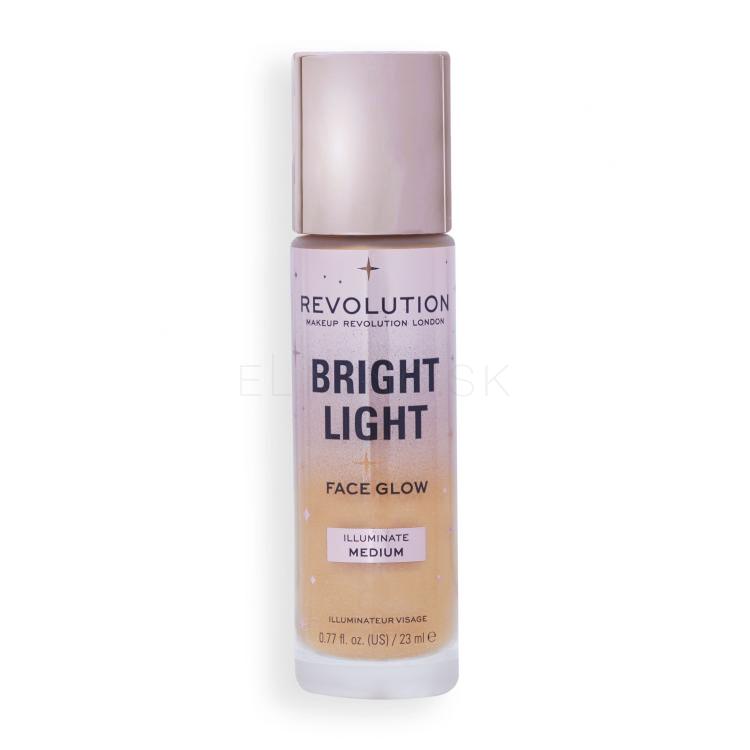 Makeup Revolution London Bright Light Face Glow Make-up pre ženy 23 ml Odstín Illuminate Medium