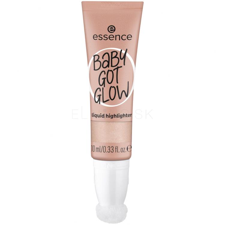 Essence Baby Got Glow Liquid Highlighter Rozjasňovač pre ženy 10 ml Odtieň 10 Sassy In Silk