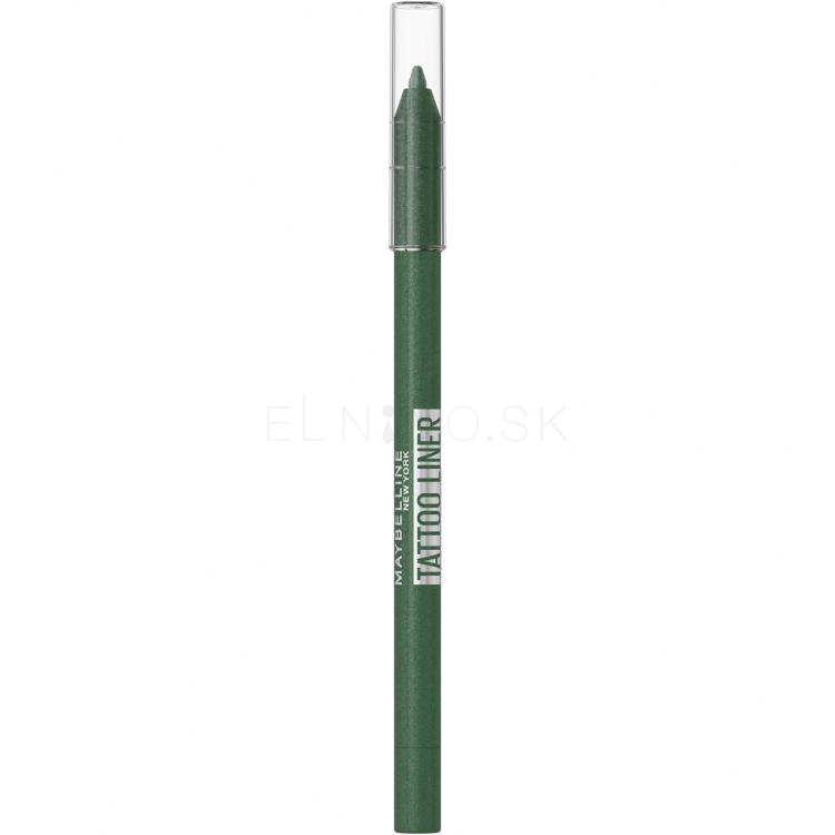 Maybelline Tattoo Liner Gel Pencil Ceruzka na oči pre ženy 1,3 g Odtieň 817 Hunter Green