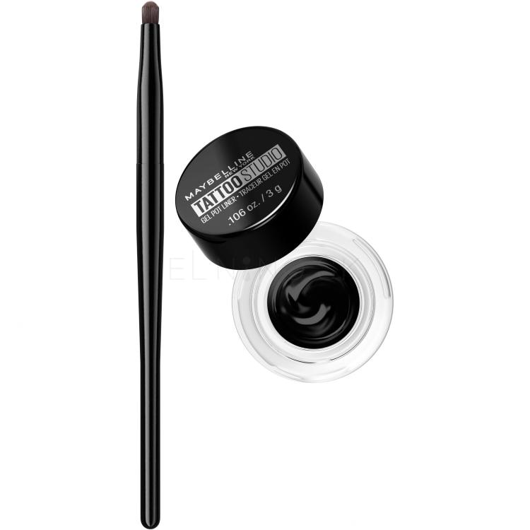 Maybelline Tattoo Liner Gel Pot Očná linka pre ženy 3 g Odtieň 950 Blackest Black