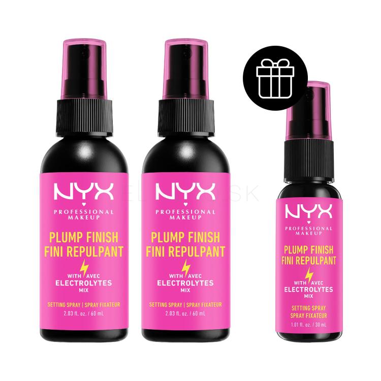 Set Fixátor make-upu NYX Professional Makeup Plump Finish + Fixátor make-upu NYX Professional Makeup Plump Finish