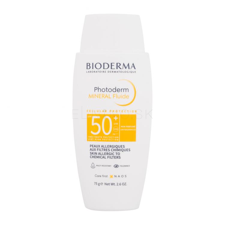 BIODERMA Photoderm Mineral Fluide SPF50+ Opaľovací prípravok na tvár 75 ml