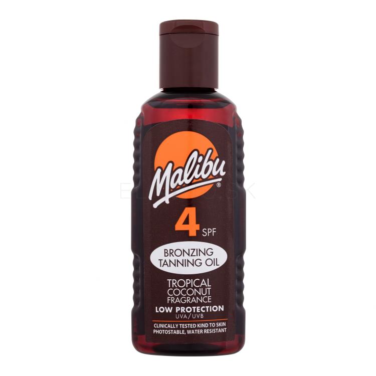 Malibu Bronzing Tanning Oil SPF4 Opaľovací prípravok na telo pre ženy 100 ml