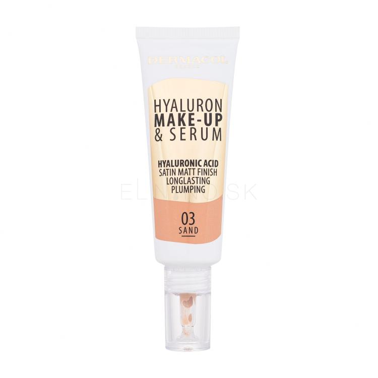 Dermacol Hyaluron Make-Up &amp; Serum Make-up pre ženy 25 g Odtieň 03 Sand