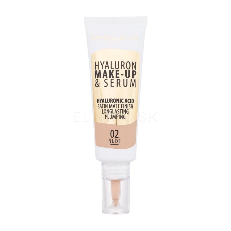 Dermacol Hyaluron Make-Up &amp; Serum Make-up pre ženy 25 g Odtieň 02 Nude