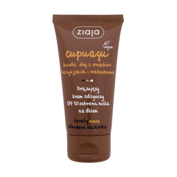 Ziaja Cupuacu Bronzing Nourishing Cream SPF10 Samoopaľovací prípravok pre ženy 50 ml poškodená krabička