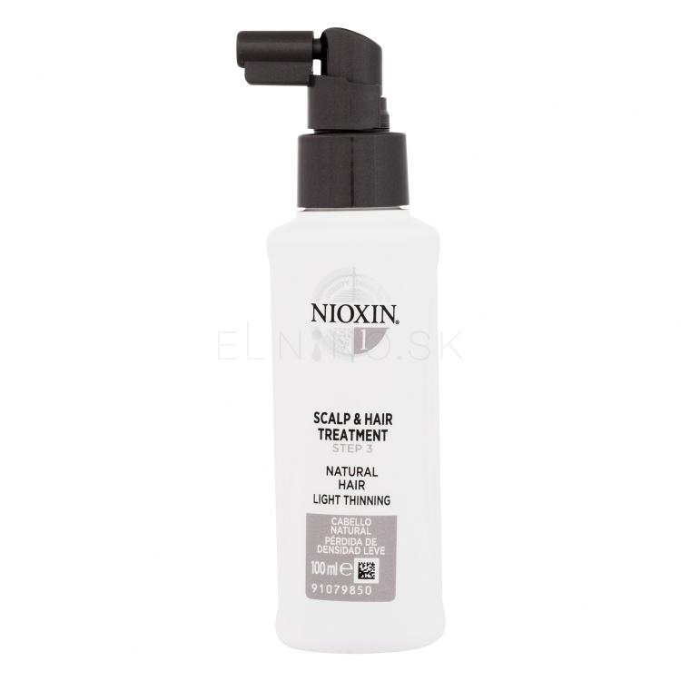 Nioxin System 1 Scalp &amp; Hair Treatment Objem vlasov pre ženy 100 ml poškodená krabička