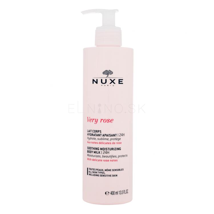 NUXE Very Rose Soothing Moisturizing Body Milk Telové mlieko pre ženy 400 ml